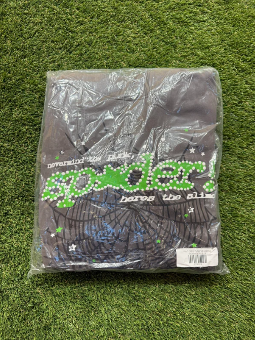 Grey/Green Hoodie