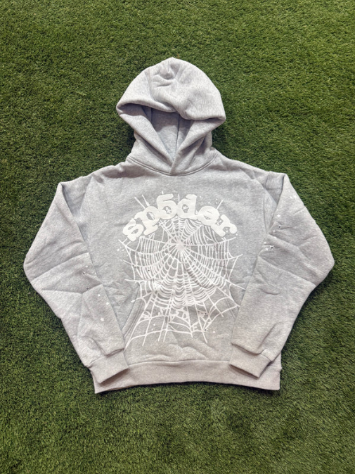 Grey/White Hoodie
