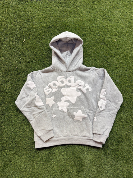 Grey/White Star Hoodie