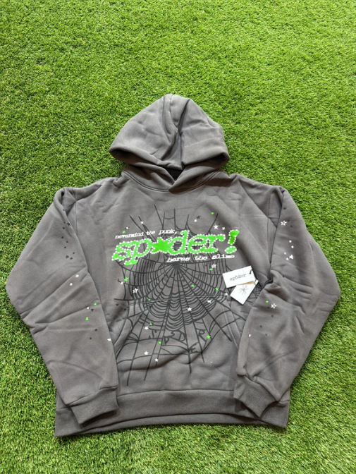 Grey/Green Hoodie
